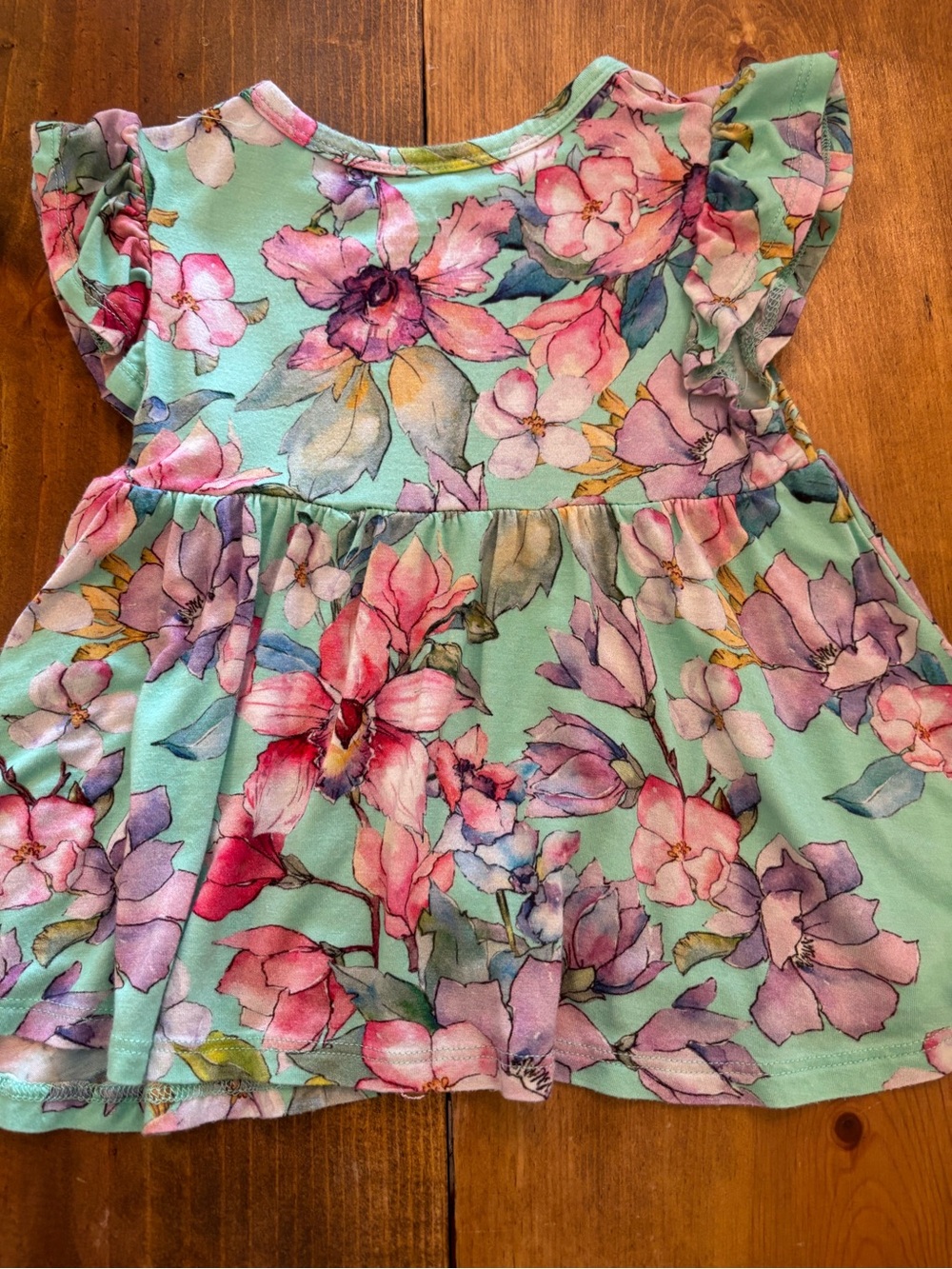Posh Peanut Mint Floral Top